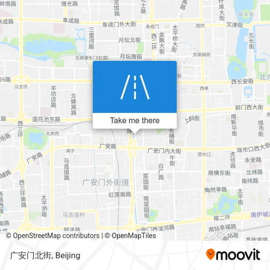 广安门北街 map