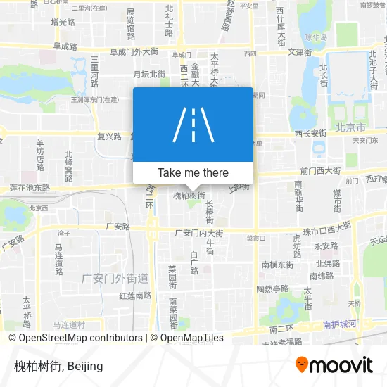 槐柏树街 map