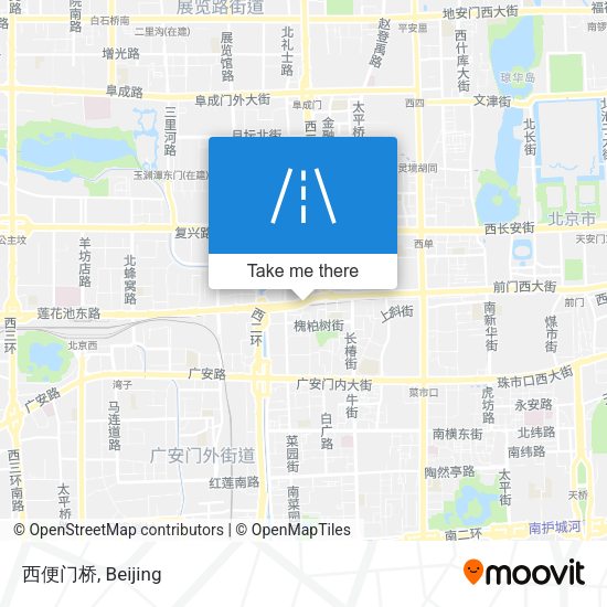 西便门桥 map