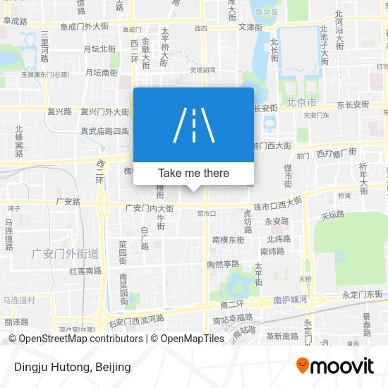 Dingju Hutong map