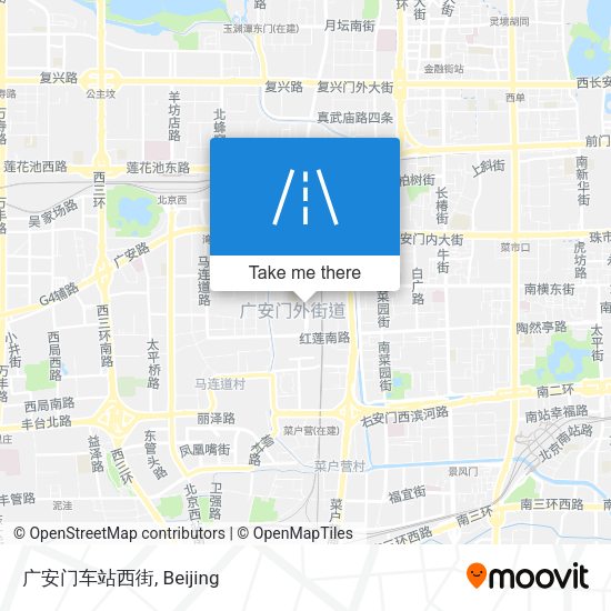 广安门车站西街 map