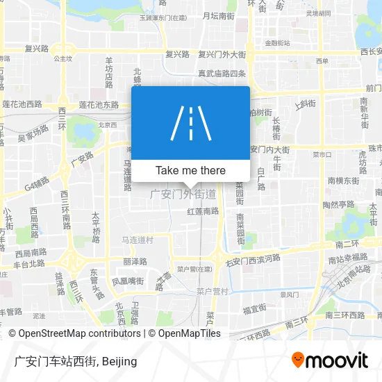 广安门车站西街 map