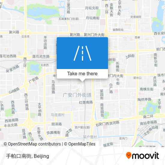 手帕口南街 map