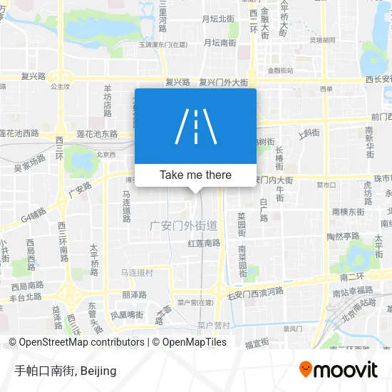 手帕口南街 map