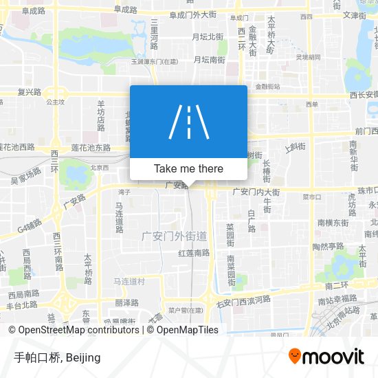 手帕口桥 map