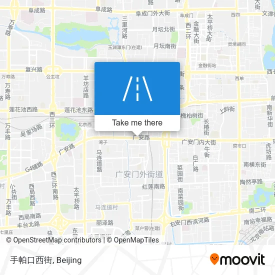手帕口西街 map