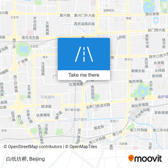 白纸坊桥 map