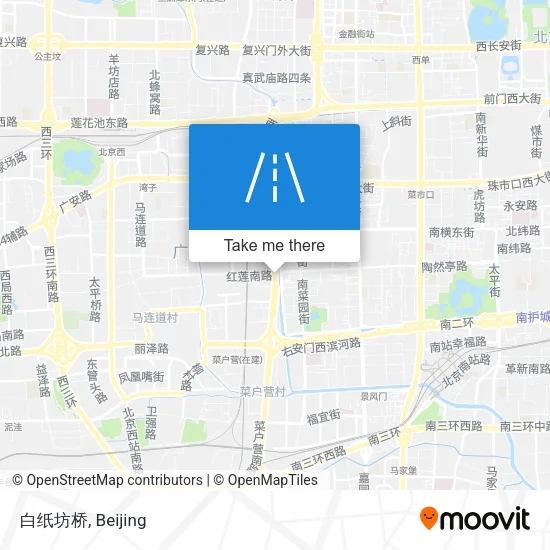 白纸坊桥 map