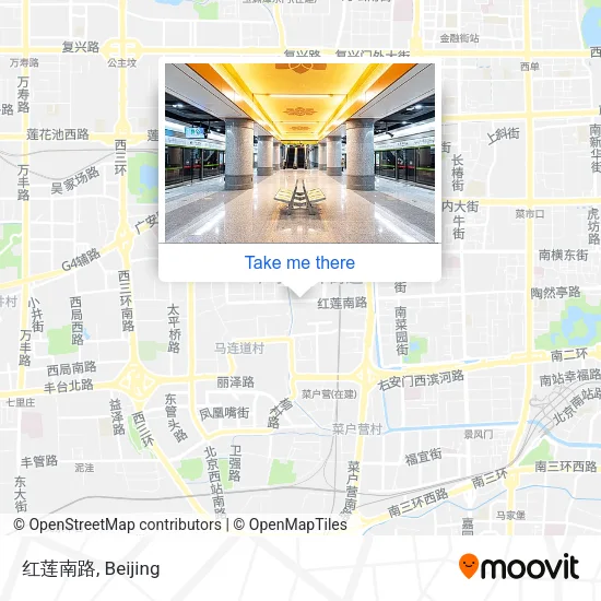 红莲南路 map