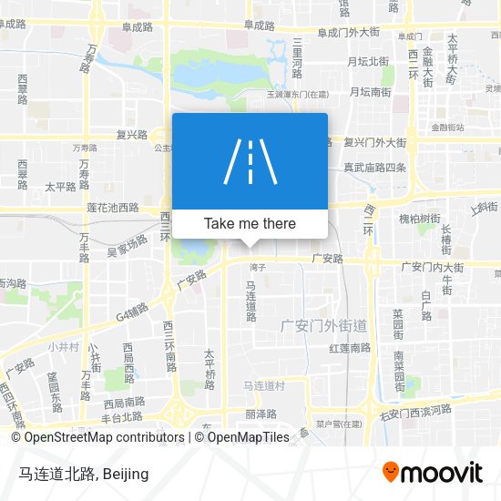 马连道北路 map