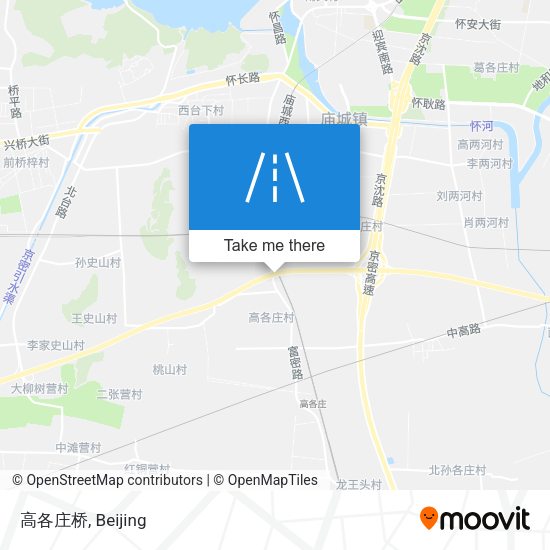 高各庄桥 map