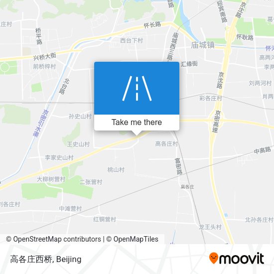 高各庄西桥 map