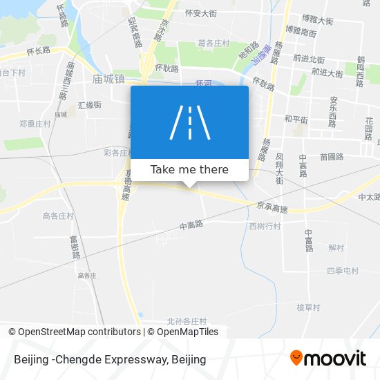 Beijing -Chengde Expressway map
