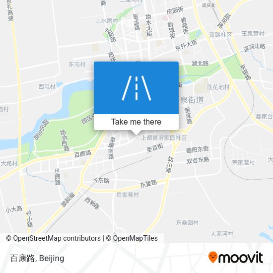 百康路 map