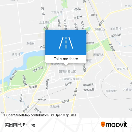 菜园南街 map
