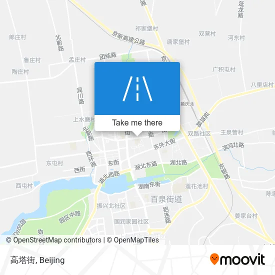 高塔街 map