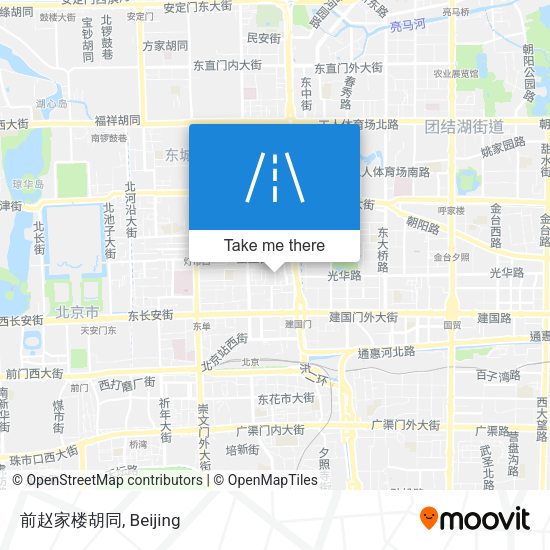 前赵家楼胡同 map