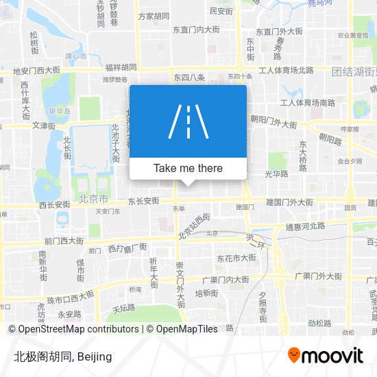 北极阁胡同 map