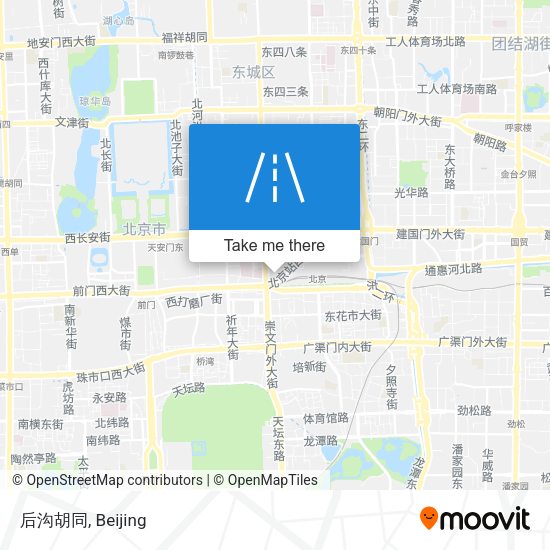 后沟胡同 map