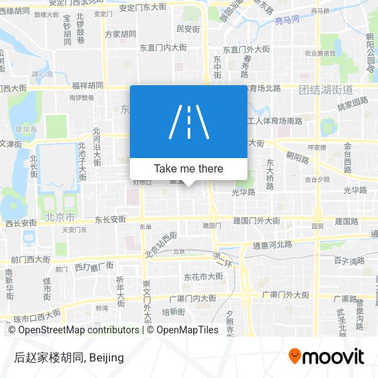 后赵家楼胡同 map
