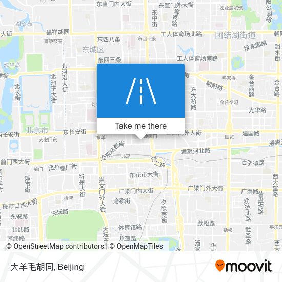 大羊毛胡同 map