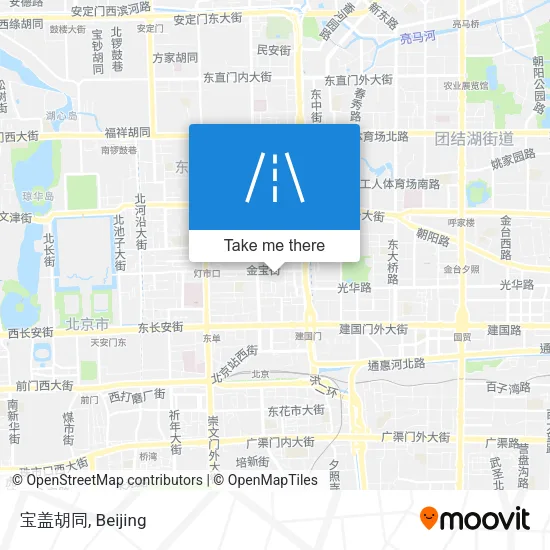 宝盖胡同 map