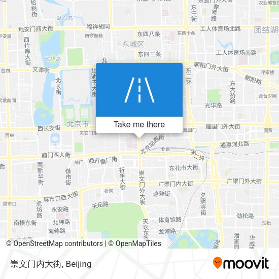 崇文门内大街 map