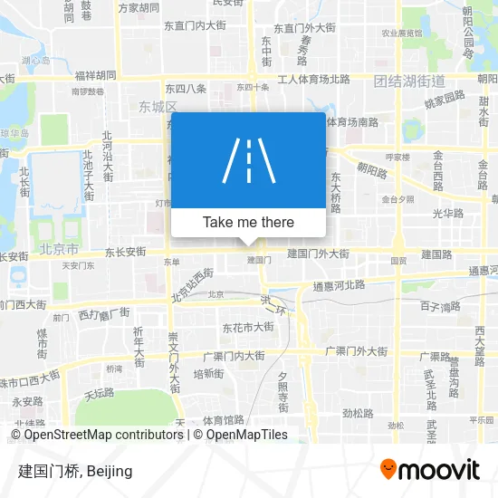 建国门桥 map