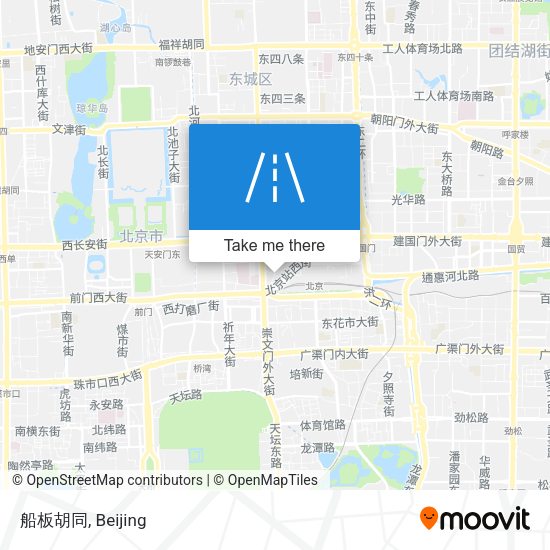 船板胡同 map