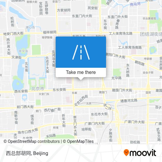 西总部胡同 map