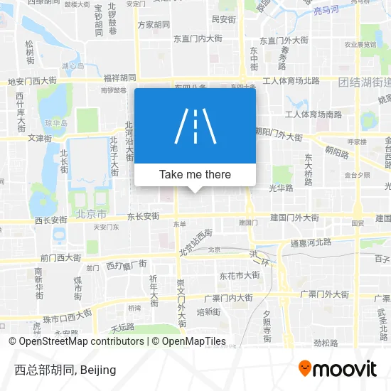 西总部胡同 map