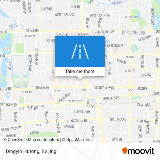 Dingyin Hutong map
