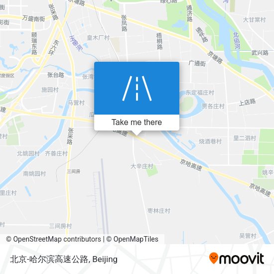 北京-哈尔滨高速公路 map