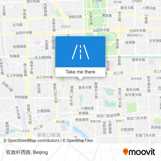 双旗杆西路 map