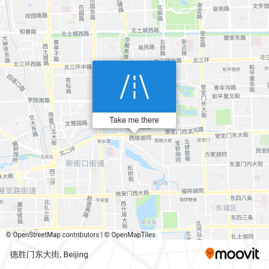 德胜门东大街 map