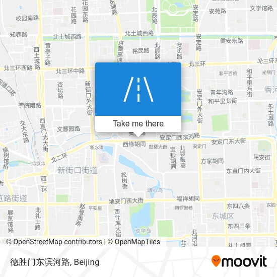 德胜门东滨河路 map