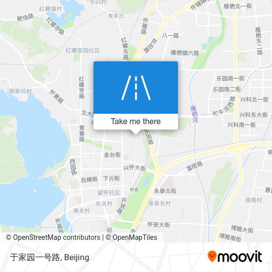 于家园一号路 map