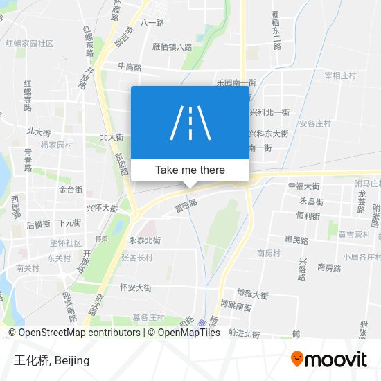 王化桥 map