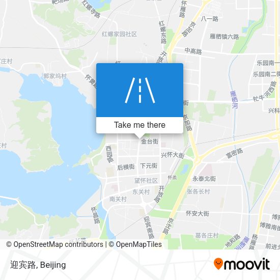 迎宾路 map