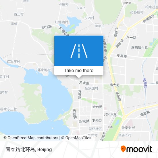 青春路北环岛 map