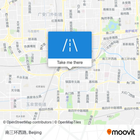 南三环西路 map