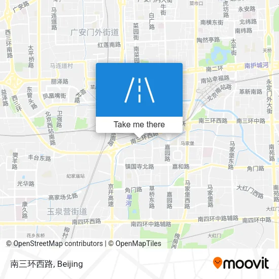 南三环西路 map