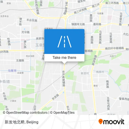 新发地北桥 map