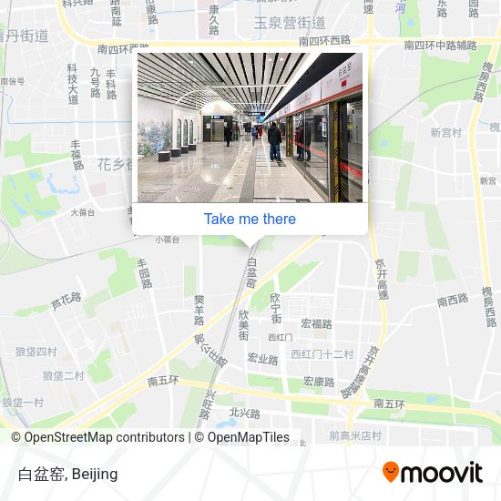 白盆窑 map