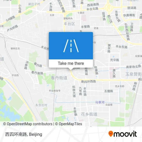 西四环南路 map