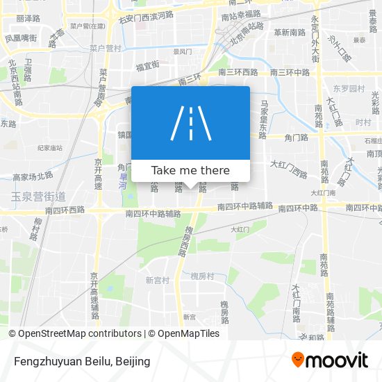 Fengzhuyuan Beilu map