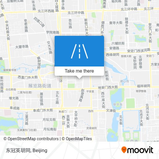 东冠英胡同 map