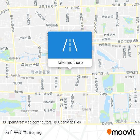 前广平胡同 map