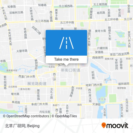 北草厂胡同 map