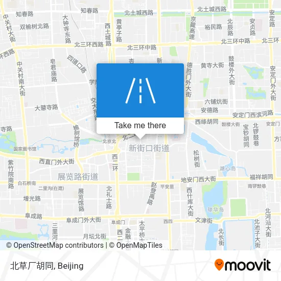 北草厂胡同 map